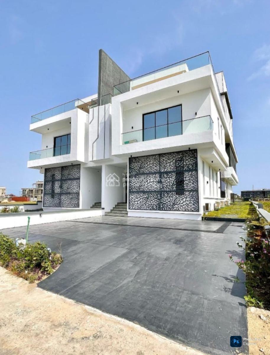 Beautifully Designed 5-bedroom Mansion, Cowrie Creek Estate, Nicon Town, Lekki, Lagos, Semi-detached Duplex for Sale