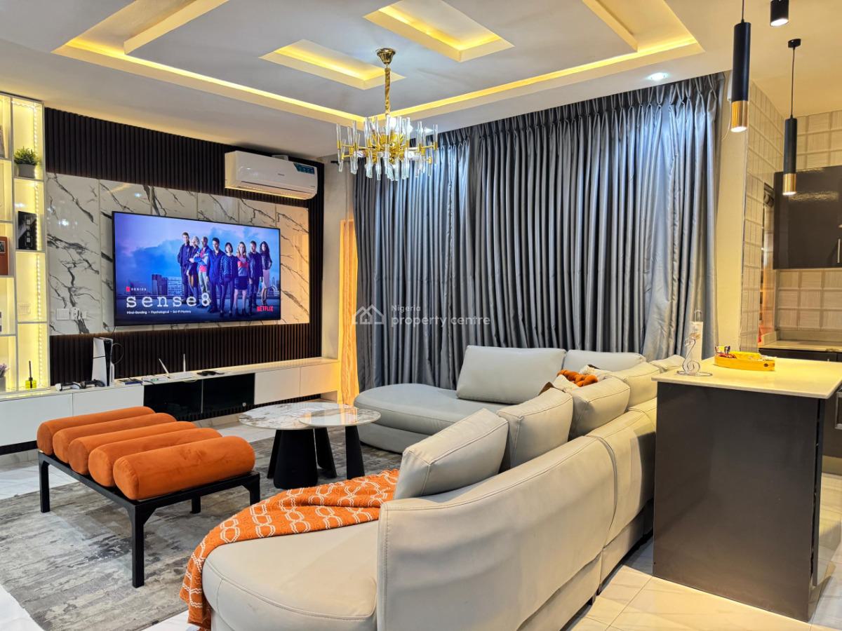 Brand New  1 Bedroom  Apartment with Pool in a Secure Estate, Lekki Phase 1, Lekki, Lagos, Flat / Apartment Short Let