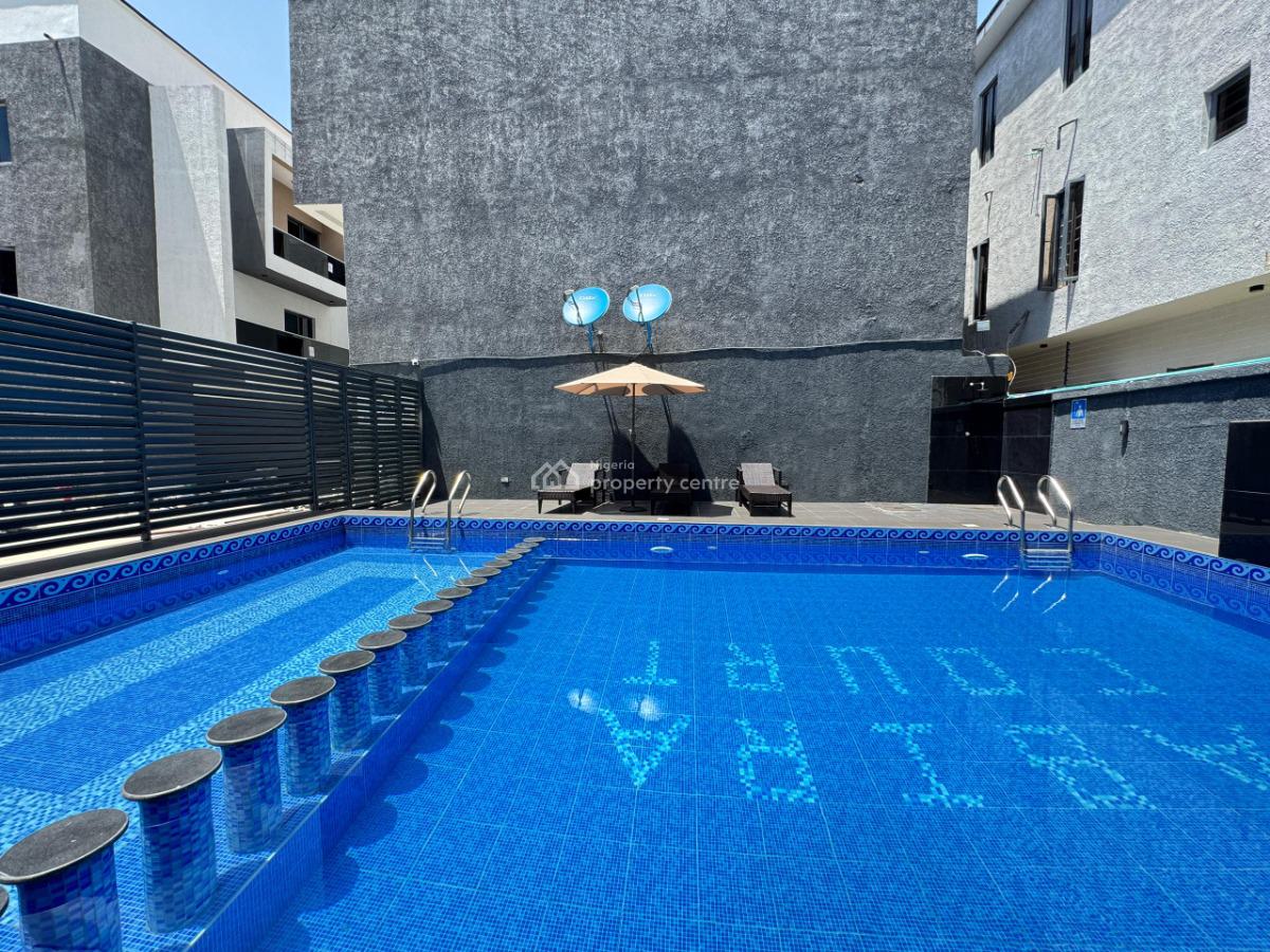 Luxury 1 Bedroom with Pool, Ps5, Snooker, Elevator in a Secure Estate, Ikate, Lekki, Lagos, Flat / Apartment Short Let