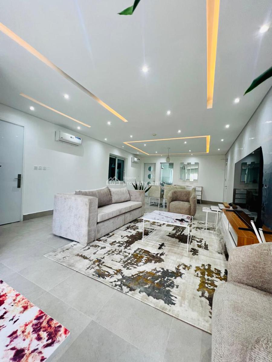 Fully Furnished  New 3 Bedroom Apartment ++ Pool + Gym + Elevator Lift, Banana Island, Ikoyi, Lagos, Flat / Apartment for Rent