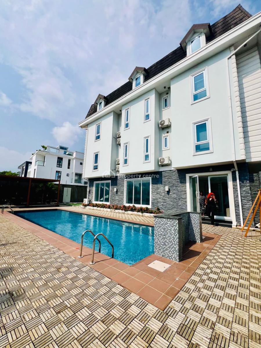 Fully Furnished  New 3 Bedroom Apartment ++ Pool + Gym + Elevator Lift, Banana Island, Ikoyi, Lagos, Flat / Apartment for Rent