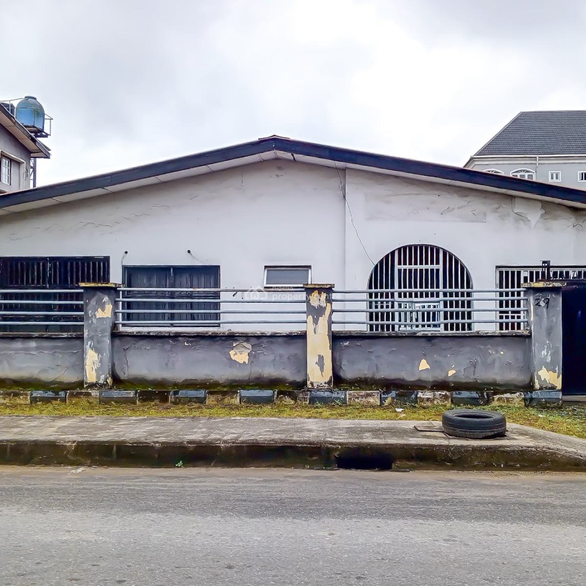 4 Bedroom Bungalow with 2 Units of 2 Bedroom Flats for Office Use, Dline, Port Harcourt, Rivers, Office Space for Rent