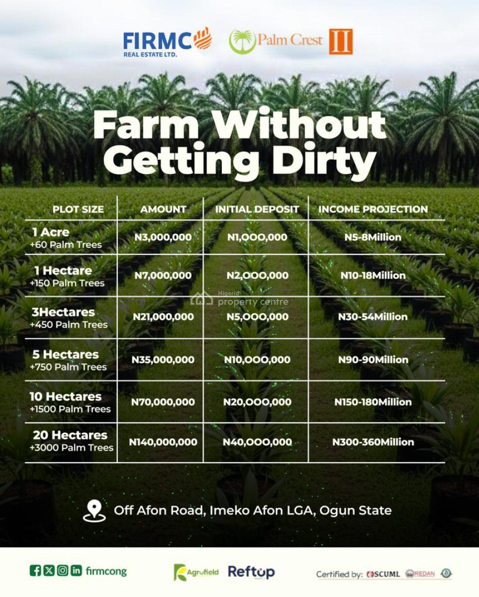 Prime Investment Opportunity, Imeko Afon, Ogun, Commercial Land for Sale