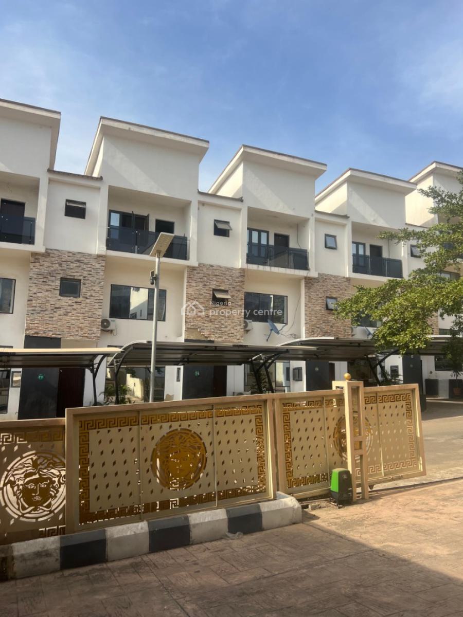 Standard 4-bedroom Terrace Duplex with a Room Bq, Guzape District, Abuja, Terraced Duplex for Sale
