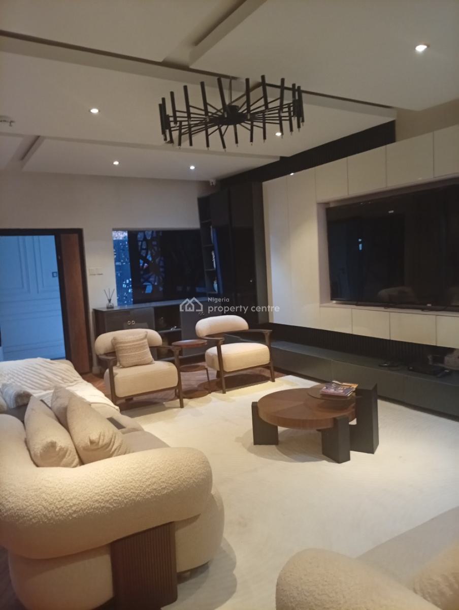 Luxury Furnished 5 Bedroom Detached Duplex with 2 Rooms Bqs, Guzape District, Abuja, Semi-detached Duplex for Sale