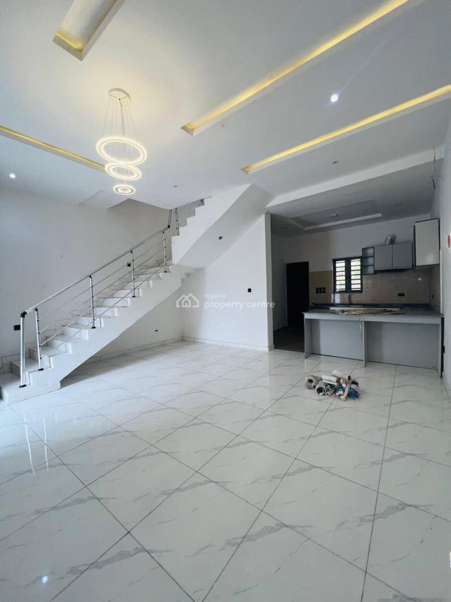 Spacious 3 Bedroom Self Compound Terrace with Bq, Spring Valley, Ajah, Lagos, Terraced Duplex for Rent