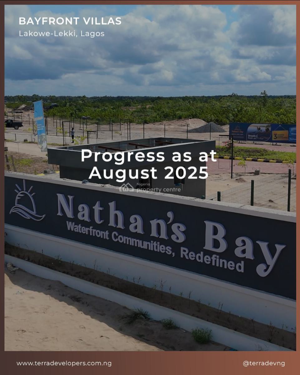Prime Water Front Serviced Plots, Nathans Bay, Lakowe, Ibeju Lekki, Lagos, Residential Land for Sale