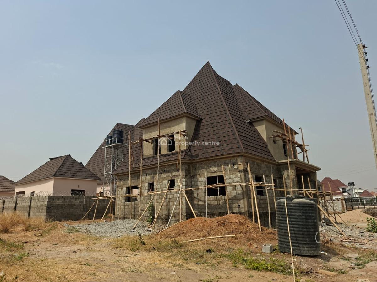 5-bedroom Fully Detached Penthouse at Carcass Level, Lugbe District, Abuja, Detached Duplex for Sale