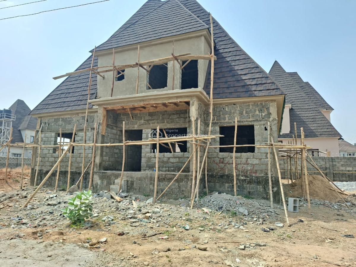 5-bedroom Fully Detached Penthouse at Carcass Level, Lugbe District, Abuja, Detached Duplex for Sale