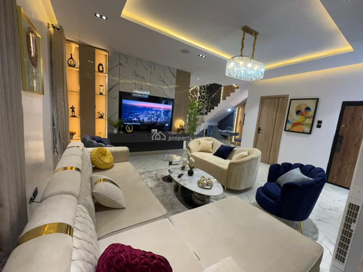 Luxury 3 Bedroom Self Compound Duplex, Citadel View Estate, Ogombo Road, Abraham Adesanya, Ajah, Lagos, Semi-detached Duplex Short Let