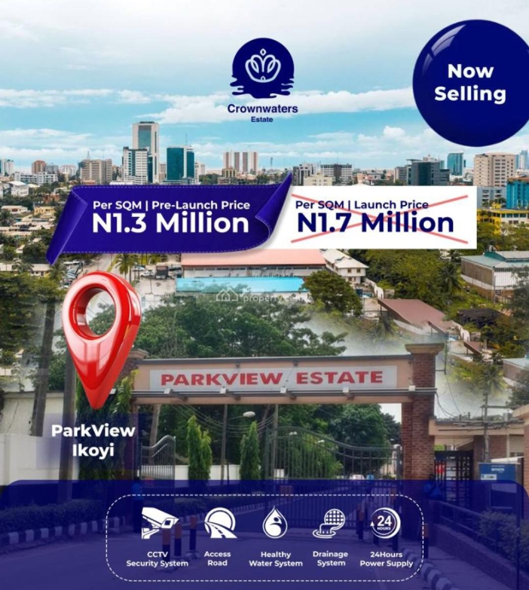 Premium Land in Ikoyi, Park View, Ikoyi, Ikoyi, Lagos, Residential Land for Sale