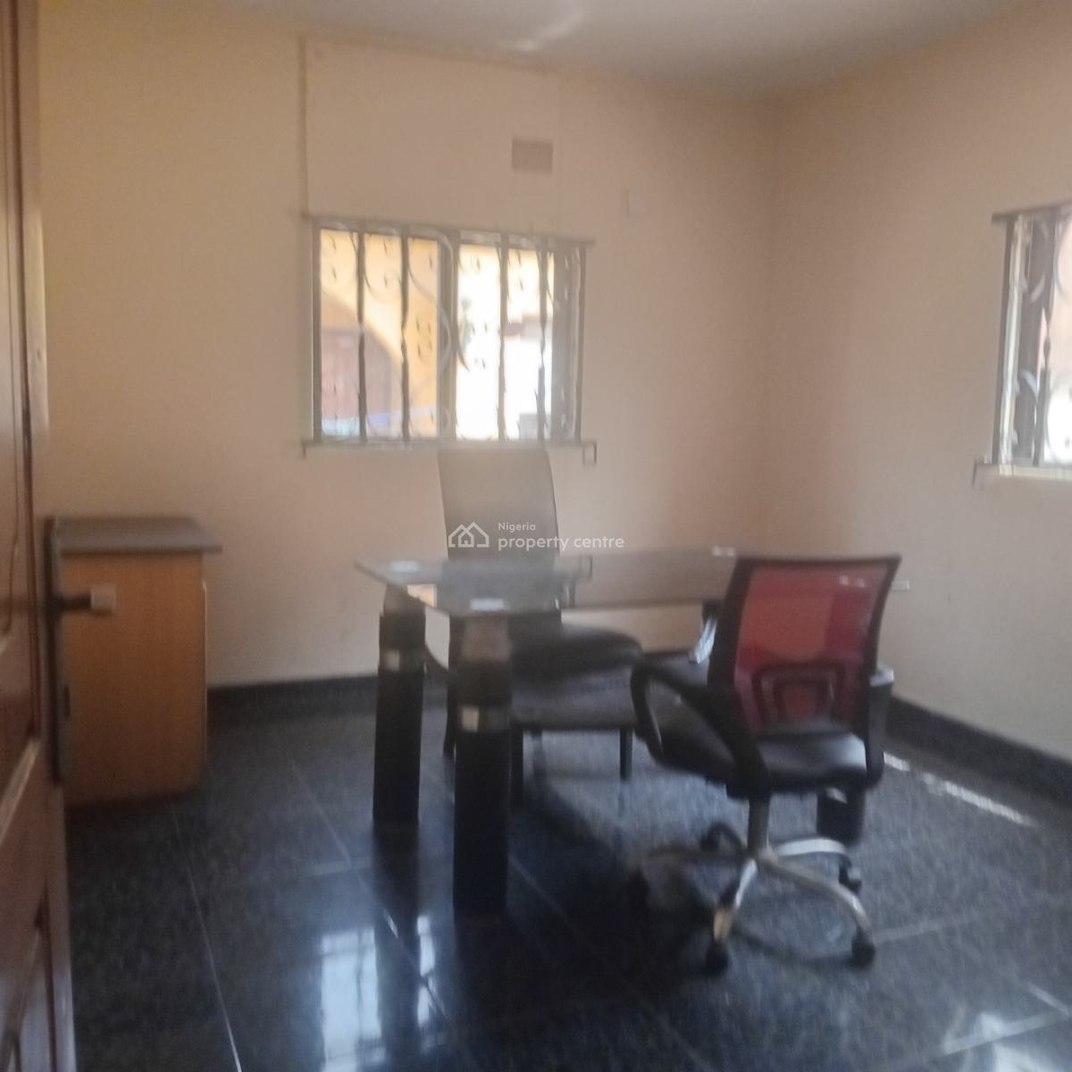 an Entire Ground Floor of Semi-detached Duplex, Itafaji St, Dolphin Estate, Ikoyi, Lagos, Office Space for Rent