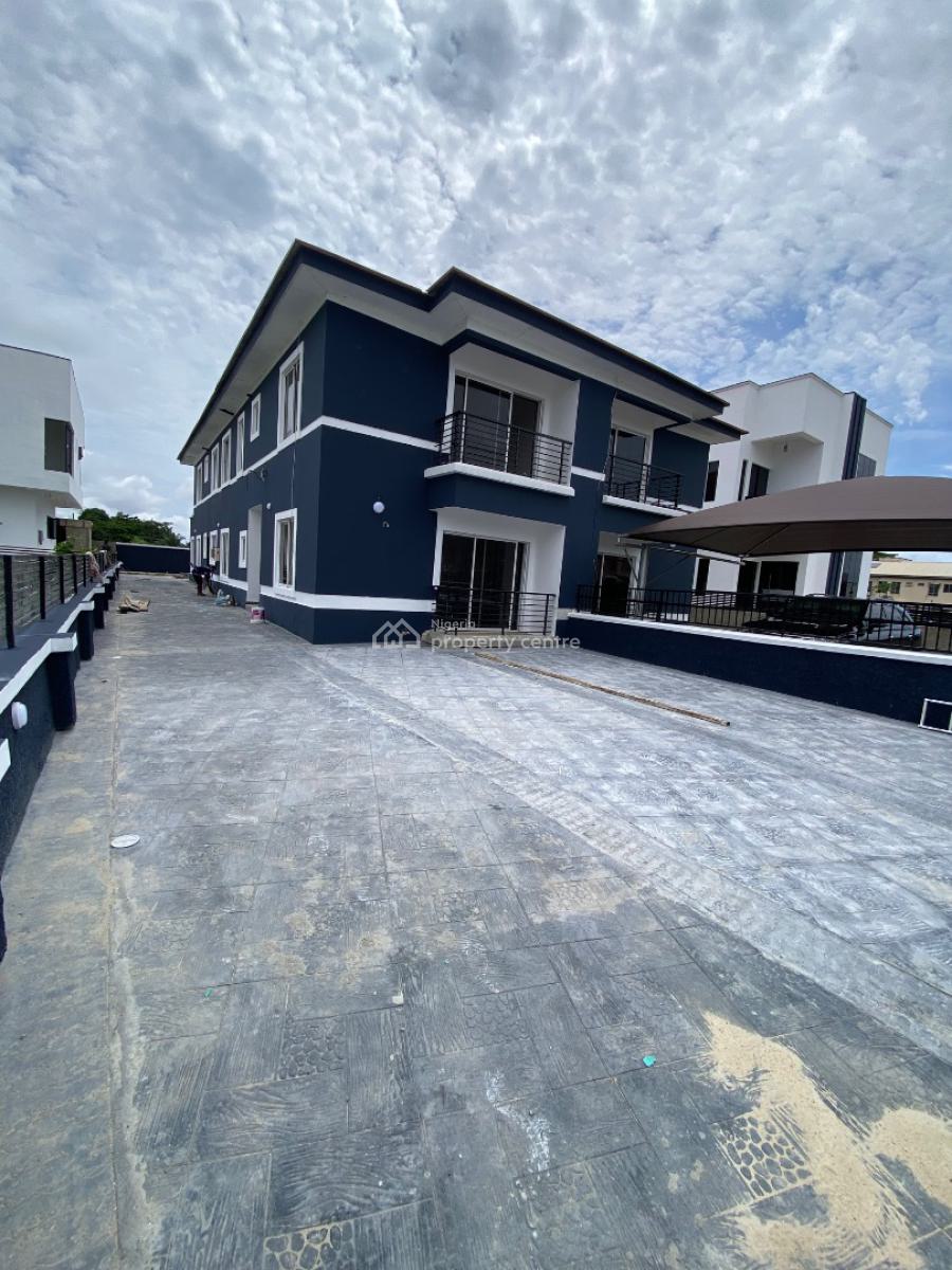 Clean 4 Bedroom Duplex, Gated Estate By Shop Rite, Sangotedo, Ajah, Lagos, Semi-detached Duplex for Rent
