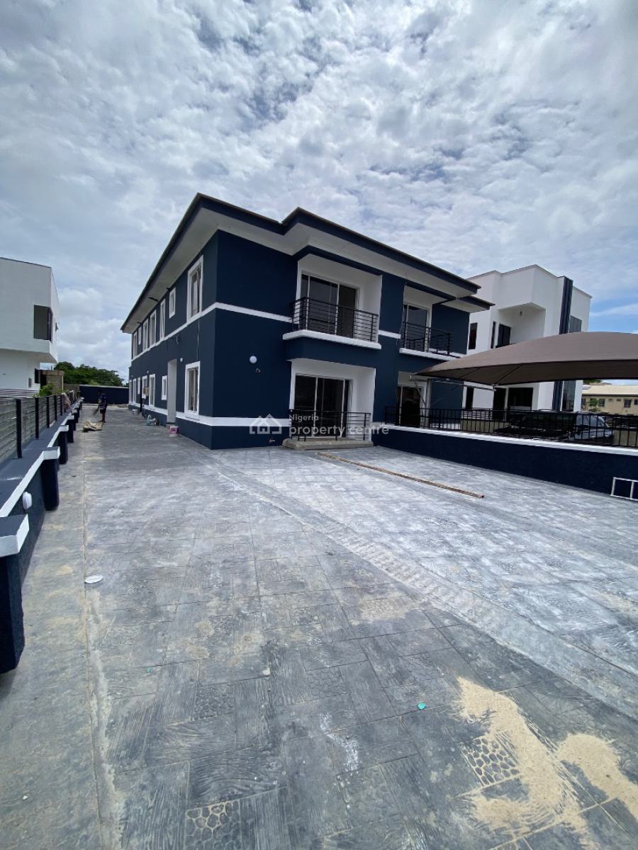 Clean 4 Bedroom Duplex, Gated Estate By Shop Rite, Sangotedo, Ajah, Lagos, Semi-detached Duplex for Rent