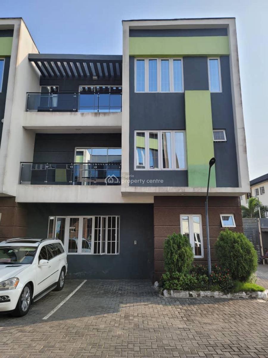 Exquisite 5 Bedroom Terrace Duplex with Bq Pool, Ikate, Lekki Phase 1, Lekki, Lagos, Terraced Duplex for Sale