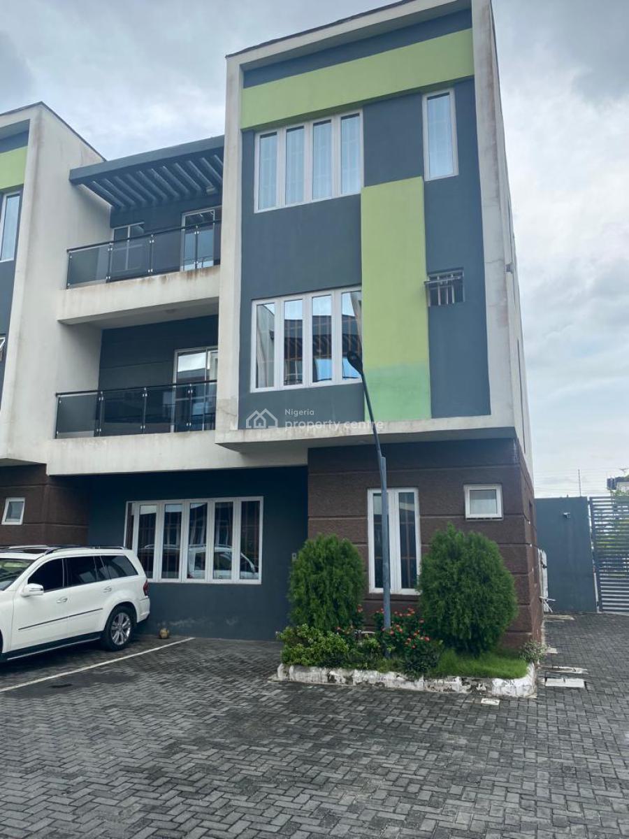 Exquisite 5 Bedroom Terrace Duplex with Bq Pool, Ikate, Lekki Phase 1, Lekki, Lagos, Terraced Duplex for Sale
