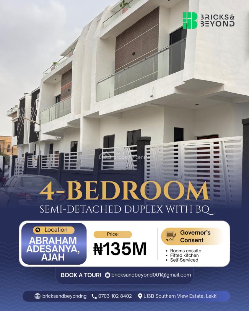 Most Affordable Semi Detached House, General Paint, Ajah, Lagos, Semi-detached Duplex for Sale