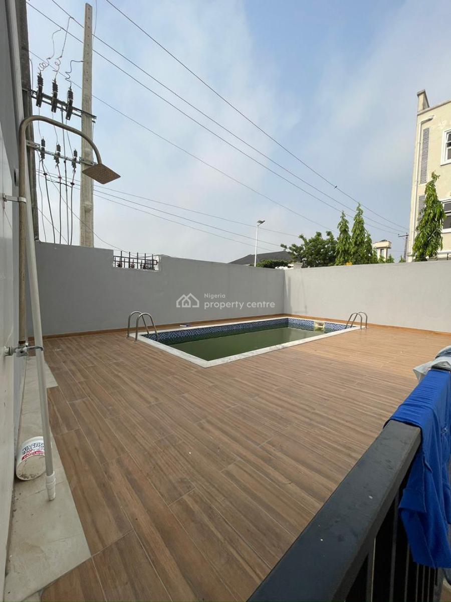 4bed Terrace + Bq + Pool, Lekki Phase 1, Lekki, Lagos, Terraced Duplex for Rent