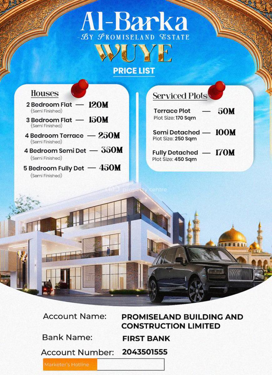 Offplan and Landed Properties Available, Opposite Mountain of Fire Ministries, Wuye, Abuja, Residential Land for Sale