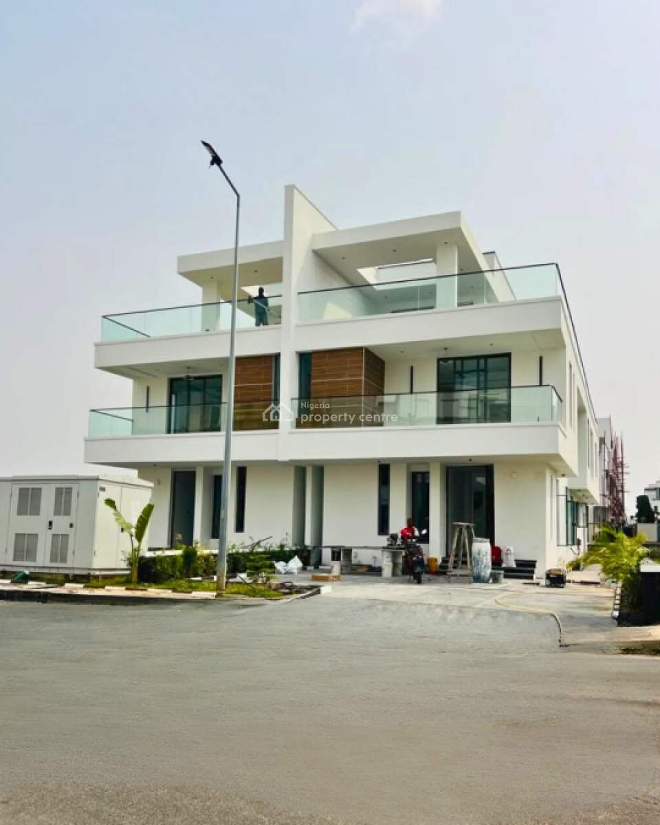 Newly Built 5 Bedroom Semi-detached House with Bq, Cowrie Creek, Ikate, Lekki, Lagos, Semi-detached Duplex for Rent
