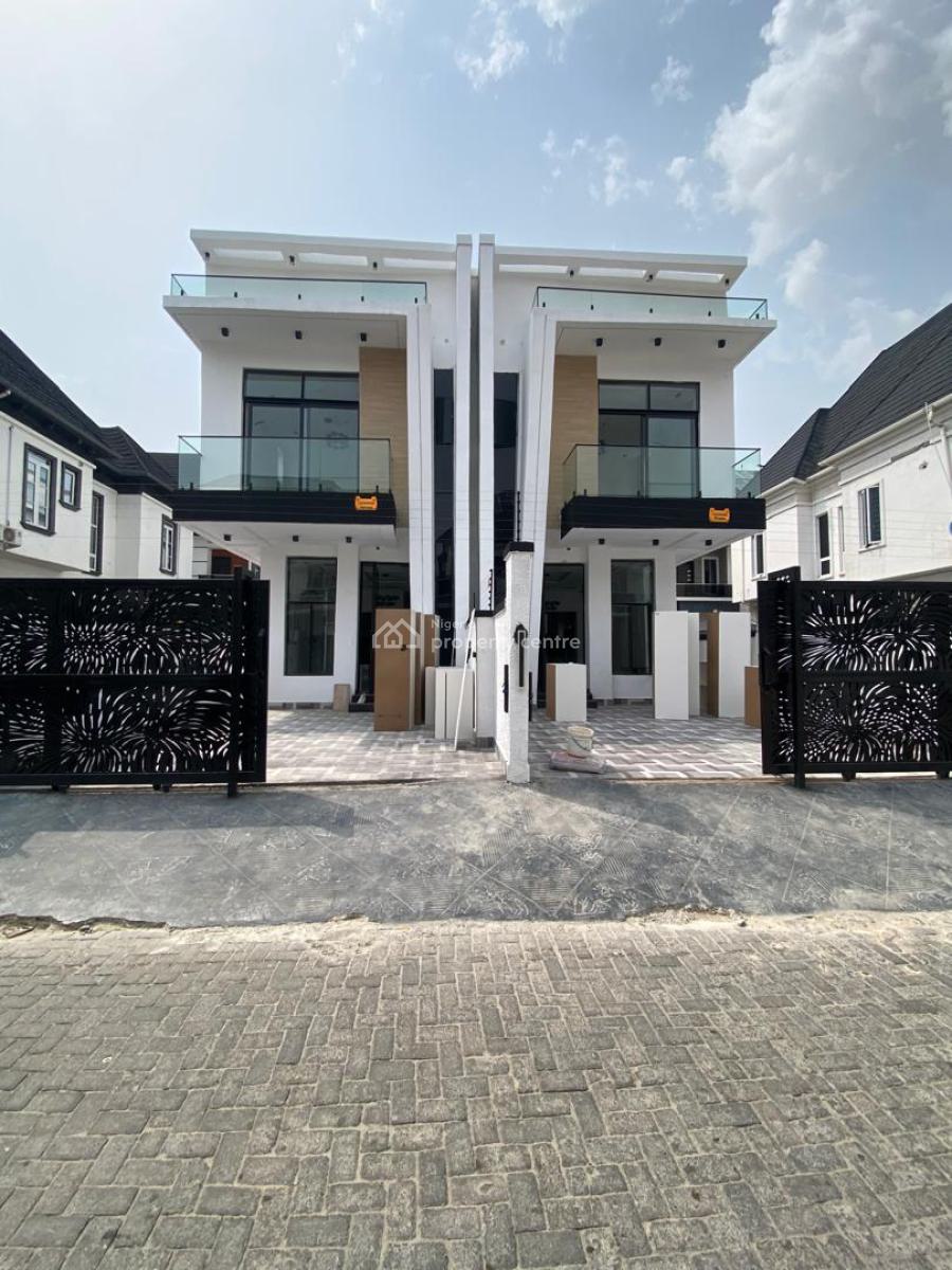 Luxury Newly Built 4  Bedroom Contemporary Design  Duplex, Chevron Toll Gate Orchid Hotel Road, Lekki, Lagos, Semi-detached Duplex for Sale