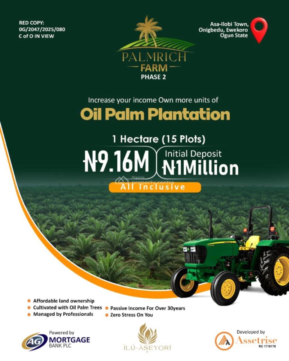 Farmland, Asp Iloba, Ewekoro, Ogun, Industrial Land for Sale