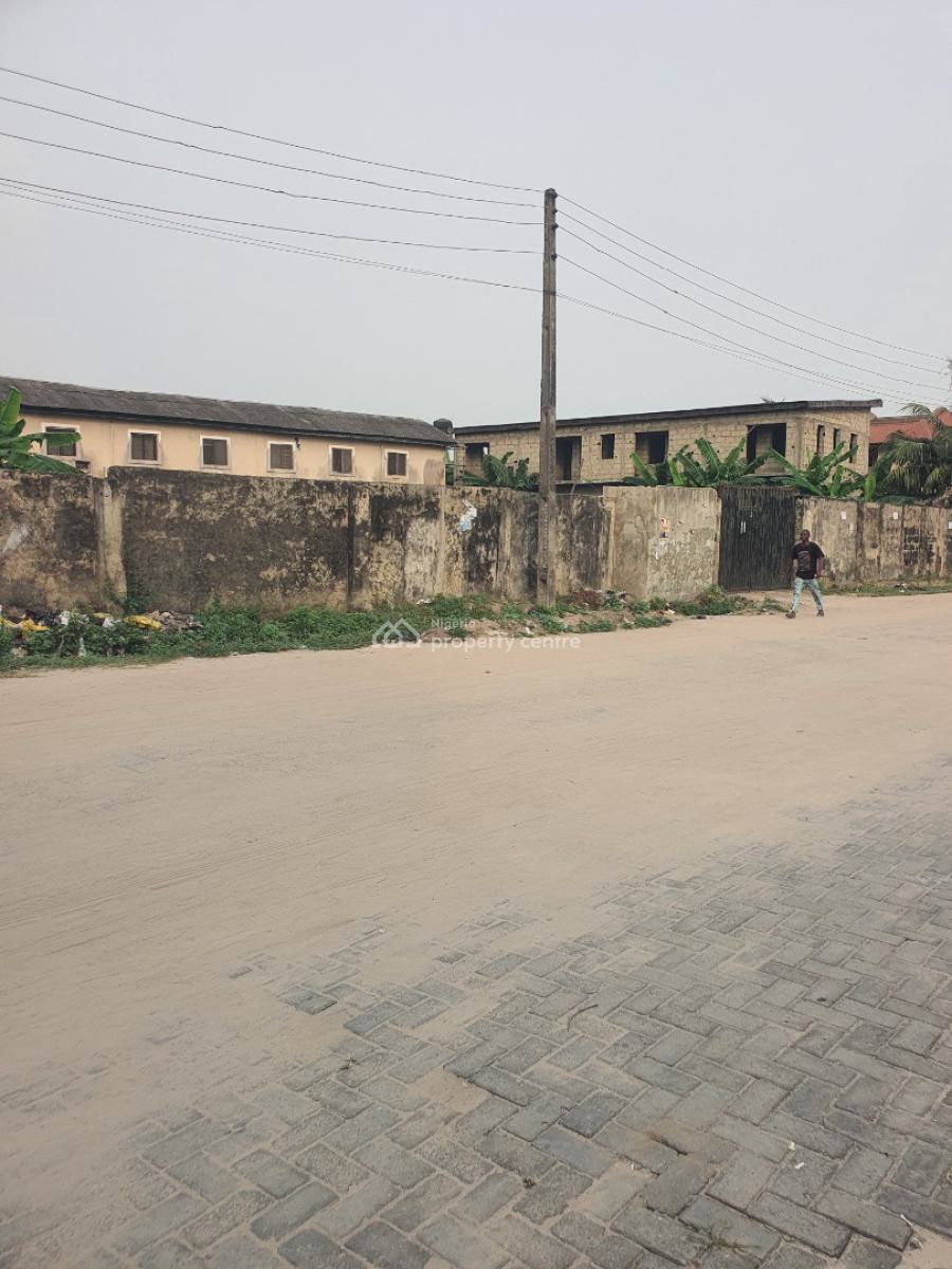 Strategically Located 2 Plots of Land in a Busy Area with Structure on, Badore Road, Badore, Ajah, Lagos, Mixed-use Land for Sale