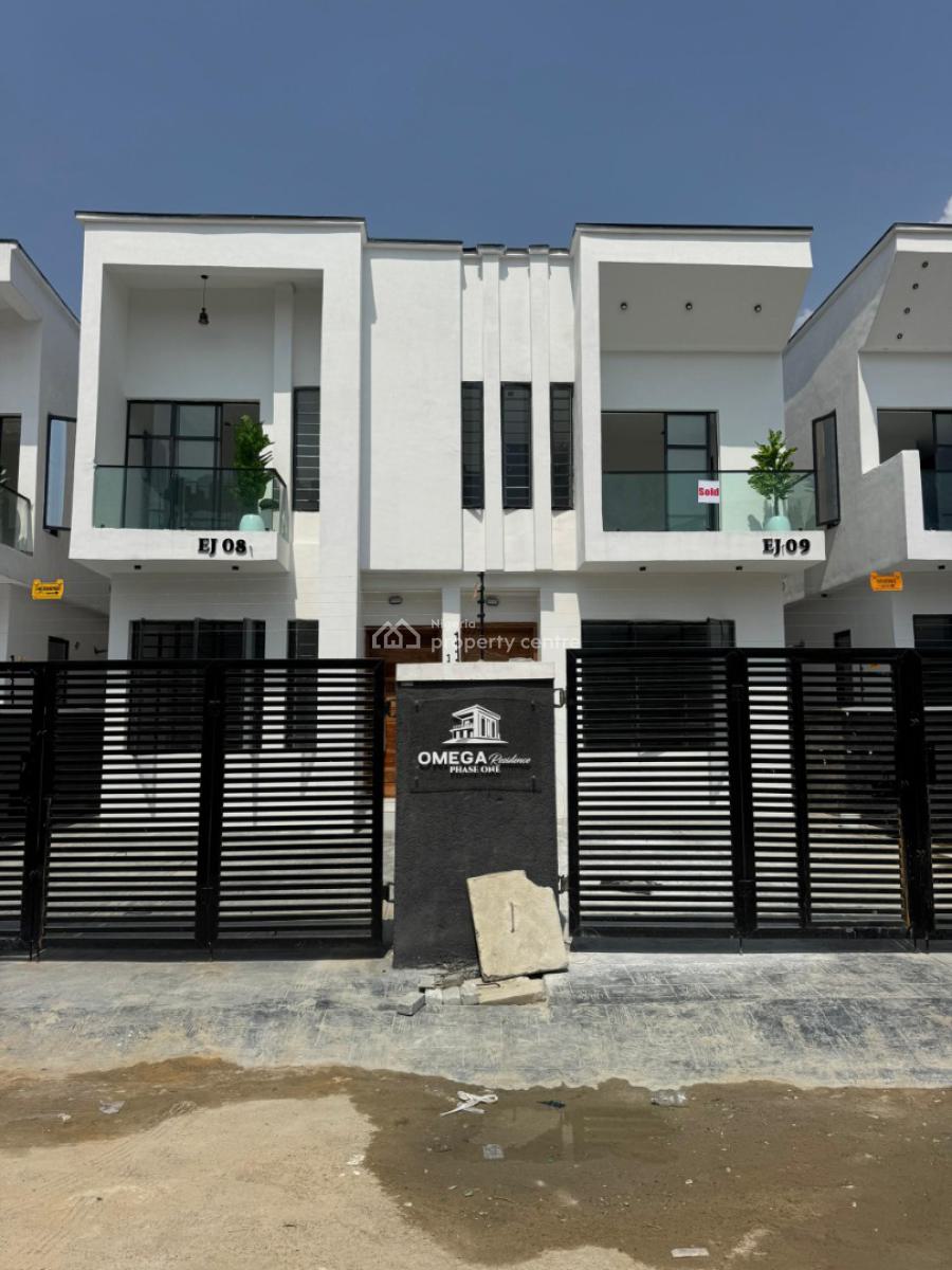 The Most Affordable 4 Bedroom Semi Detached Duplex with Bq, Ikota, Lekki, Lagos, Semi-detached Duplex for Sale
