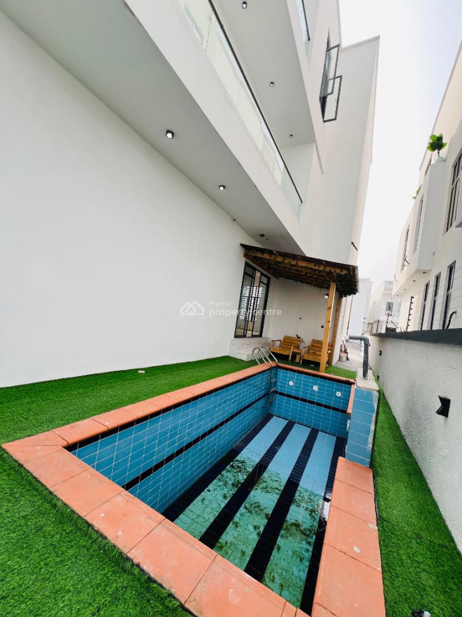 Luxury 6 Bedroom Detached Duplex with a Swimming Pool, Cinema, Rooftop, Chevron, Igbo Efon, Lekki, Lagos, Detached Duplex for Sale