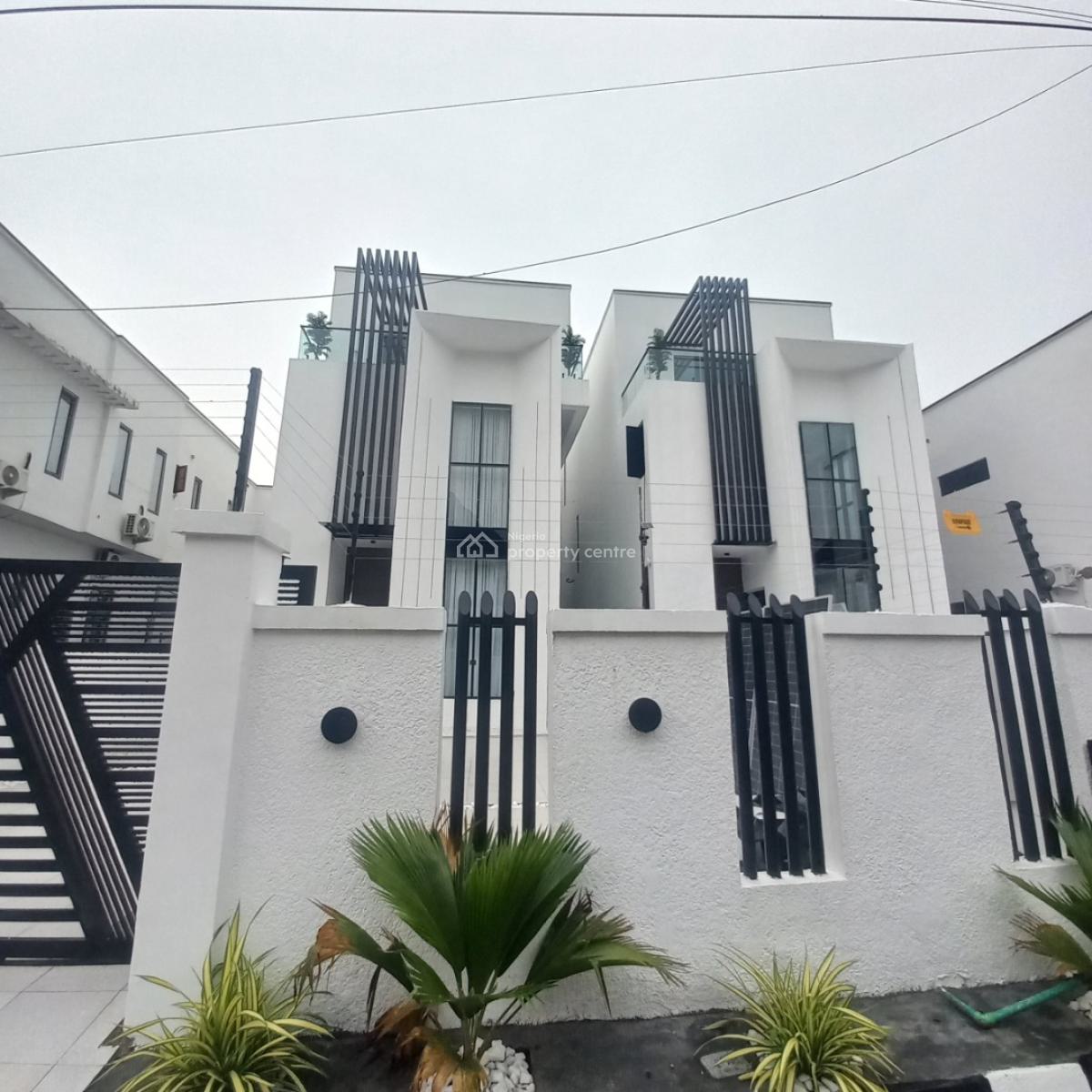 Grandeur 5 Bedroom Detached Home with Rooftop Terrace with Pool, Chevron Toll Gate, Orchid Road, Lekki, Lagos, Detached Duplex for Sale