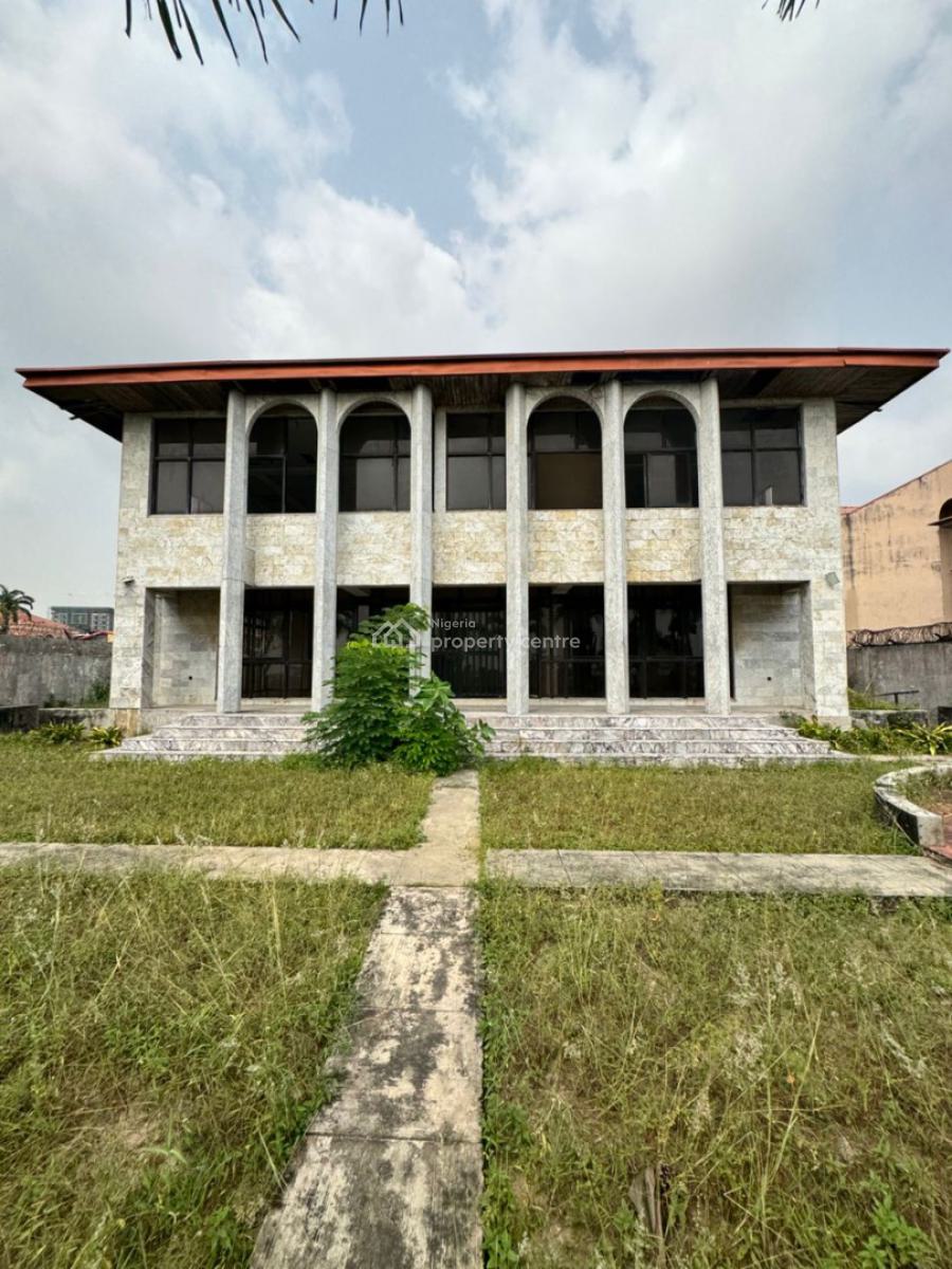 Waterfront 8 Rooms Detached Commercial Building with 2 Bq, Victoria Island (vi), Lagos, Commercial Property for Rent