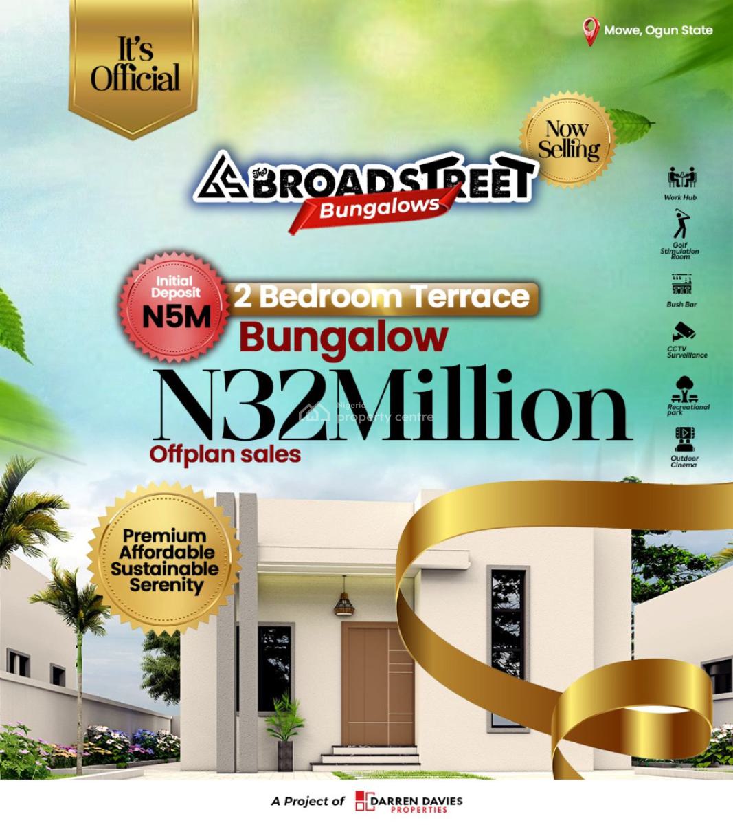 3 Bedroom Bungalow with Bq, Mowe, Ofada, Mowe Ofada, Ogun, Detached Bungalow for Sale