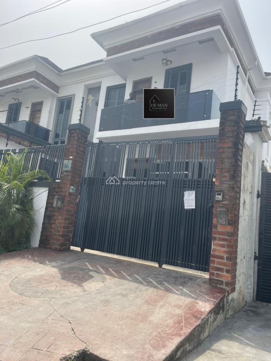 Luxury 4 Bedroom Semi Detached Duplex with Excellent Facility, Chevron, Lekki, Lagos, Semi-detached Duplex for Rent