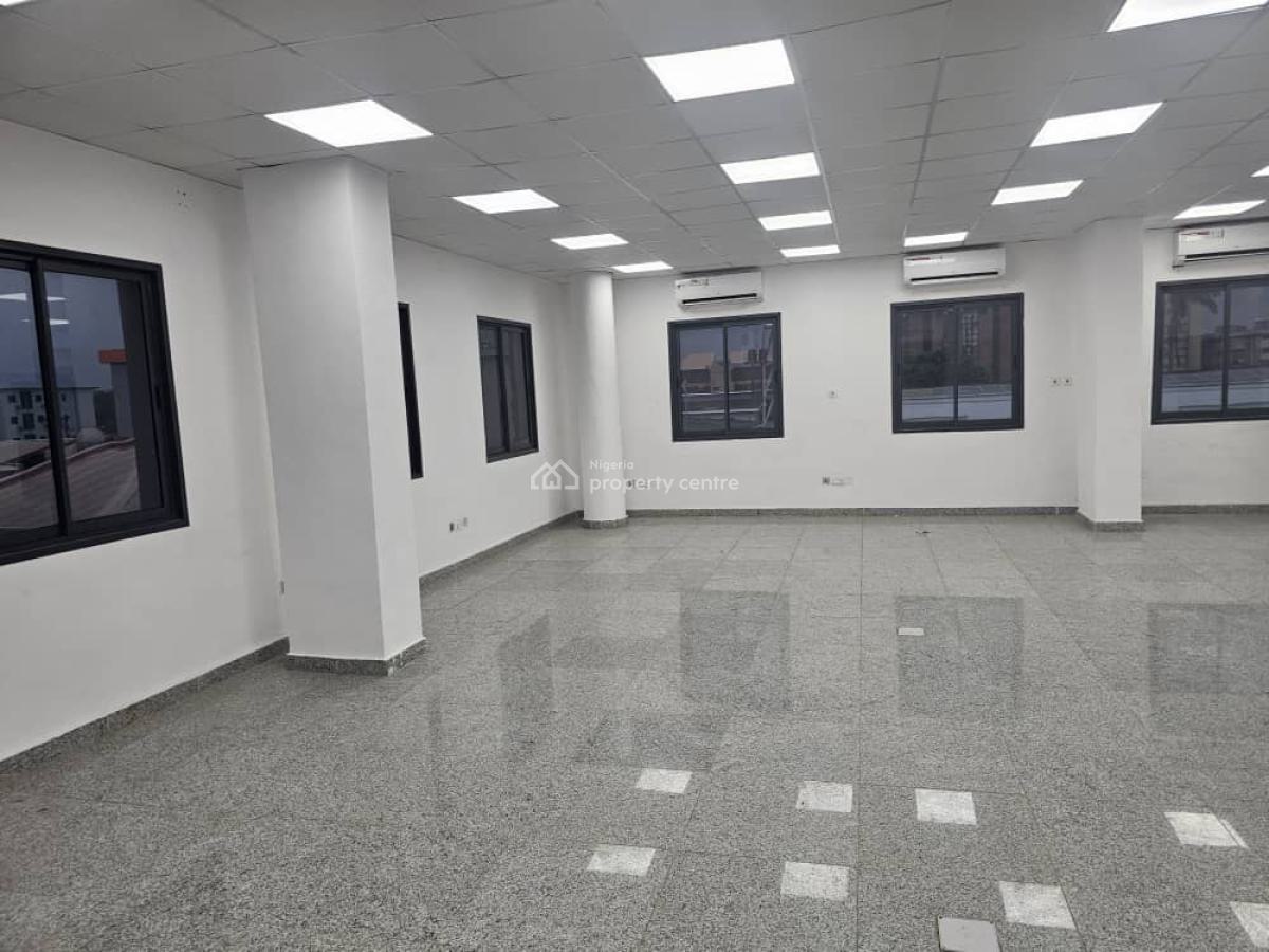 Fully Serviced 130 Square Meters Open Plan Office Space, Ikeja, Lagos, Office Space for Rent
