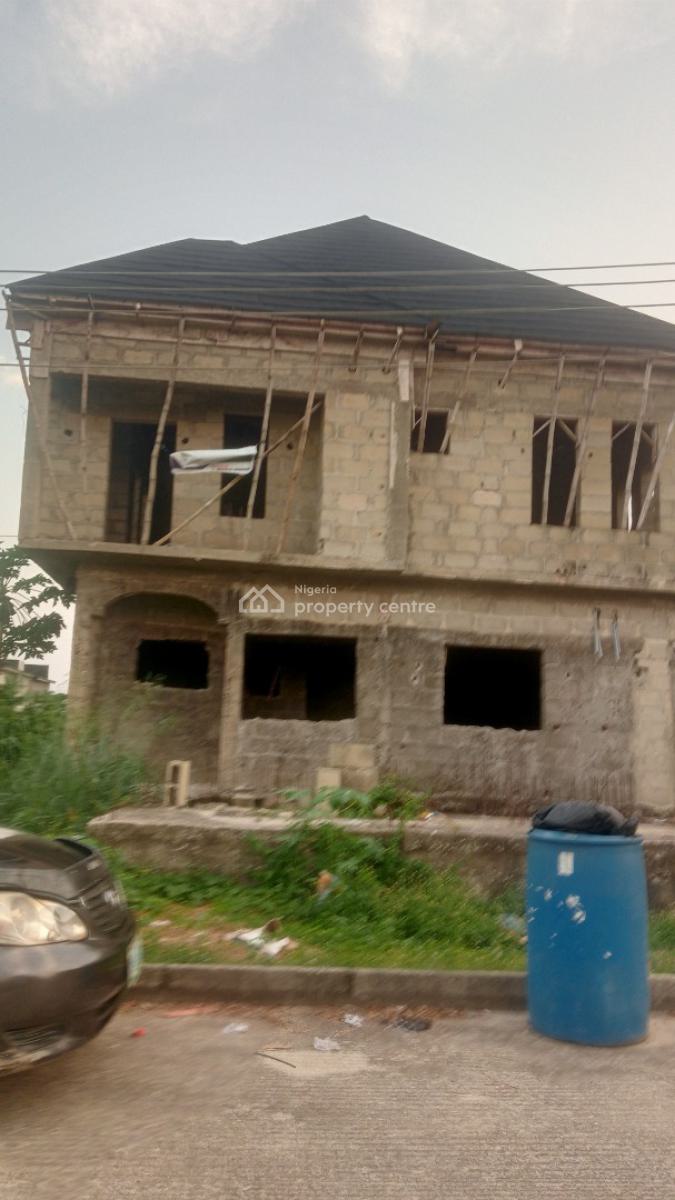 Luxury Carcass, 2units of 4 Bed Semi Detached Duplex with Bq,, Beechwood Estate, By Express Way, Imalete Alafia, Imalete Alafia, Ibeju Lekki, Lagos, Semi-detached Bungalow for Sale