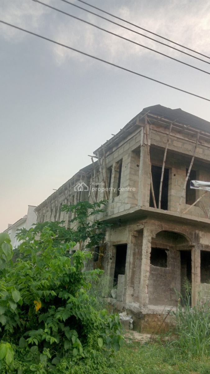 Luxury Carcass, 2units of 4 Bed Semi Detached Duplex with Bq,, Beechwood Estate, By Express Way, Imalete Alafia, Imalete Alafia, Ibeju Lekki, Lagos, Semi-detached Bungalow for Sale