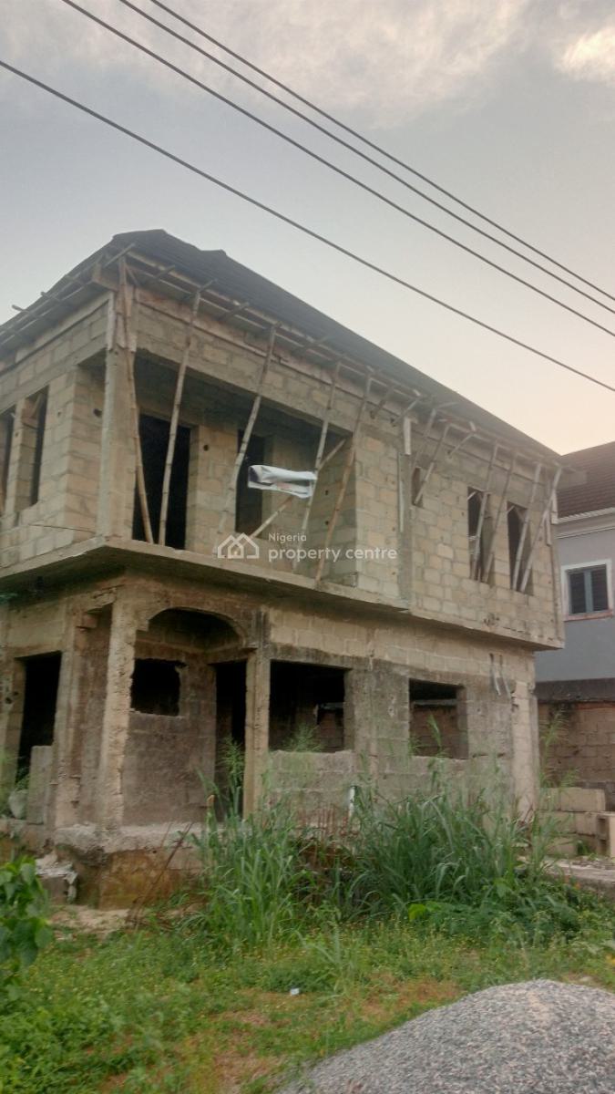 Luxury Carcass, 2units of 4 Bed Semi Detached Duplex with Bq,, Beechwood Estate, By Express Way, Imalete Alafia, Imalete Alafia, Ibeju Lekki, Lagos, Semi-detached Bungalow for Sale