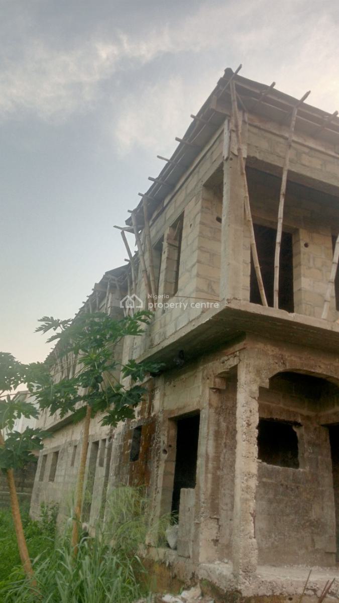 Luxury Carcass, 2units of 4 Bed Semi Detached Duplex with Bq,, Beechwood Estate, By Express Way, Imalete Alafia, Imalete Alafia, Ibeju Lekki, Lagos, Semi-detached Bungalow for Sale