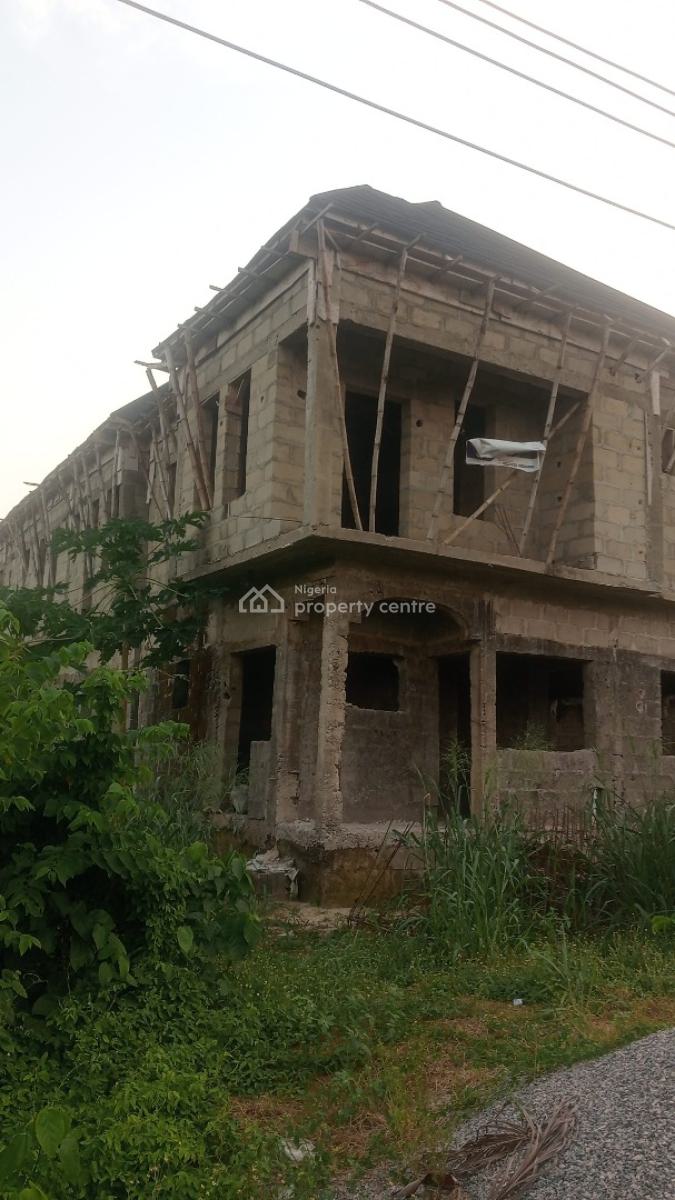 Luxury Carcass, 2units of 4 Bed Semi Detached Duplex with Bq,, Beechwood Estate, By Express Way, Imalete Alafia, Imalete Alafia, Ibeju Lekki, Lagos, Semi-detached Bungalow for Sale