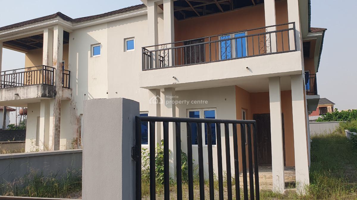 4 Bedroom Semi Detached Carcass Structure, Amity Estate, Sangotedo, Ajah, Lagos, Semi-detached Duplex for Sale