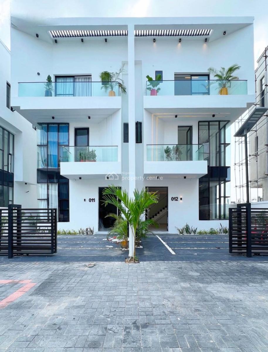 Contemporary 4 Bedroom Semi-detached Duplexes, with Bq, Ikota, Lekki, Lagos, Semi-detached Duplex for Sale