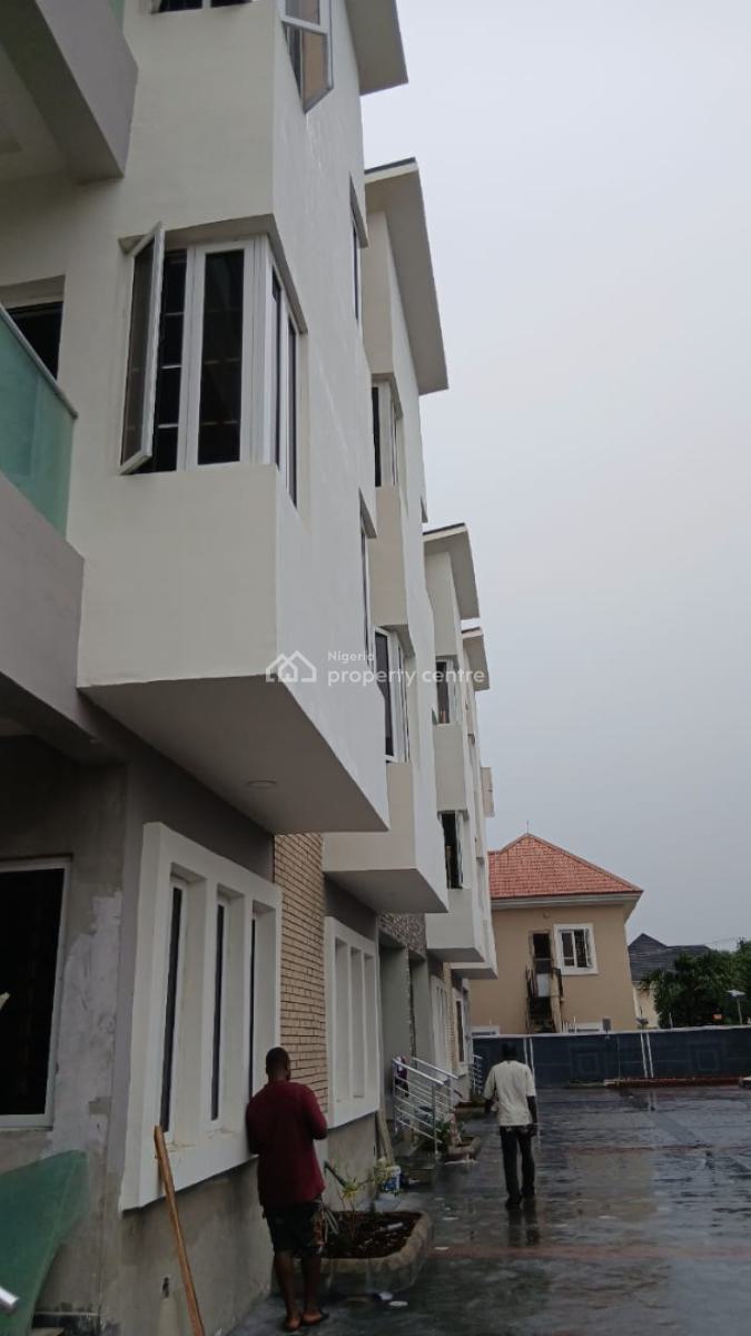Luxury Newly Built 4 Bedroom Terrace Duplex with Bq Service House, Lekki Phase 1, Lekki, Lagos, Terraced Duplex for Rent