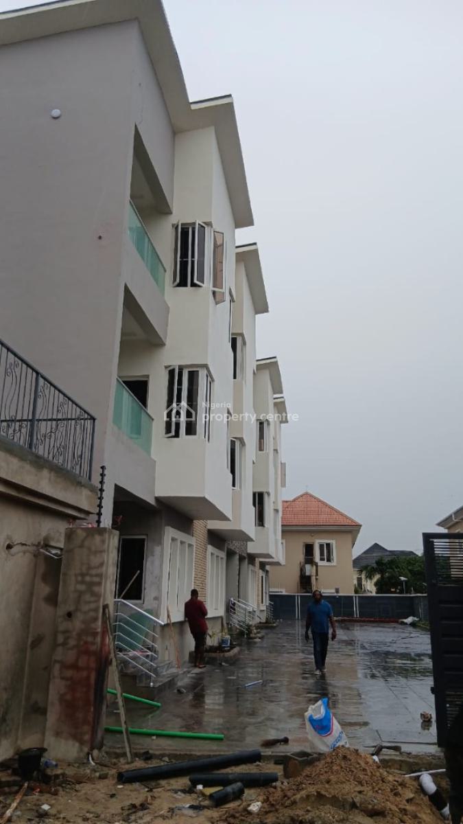 Luxury Newly Built 4 Bedroom Terrace Duplex with Bq Service House, Lekki Phase 1, Lekki, Lagos, Terraced Duplex for Rent