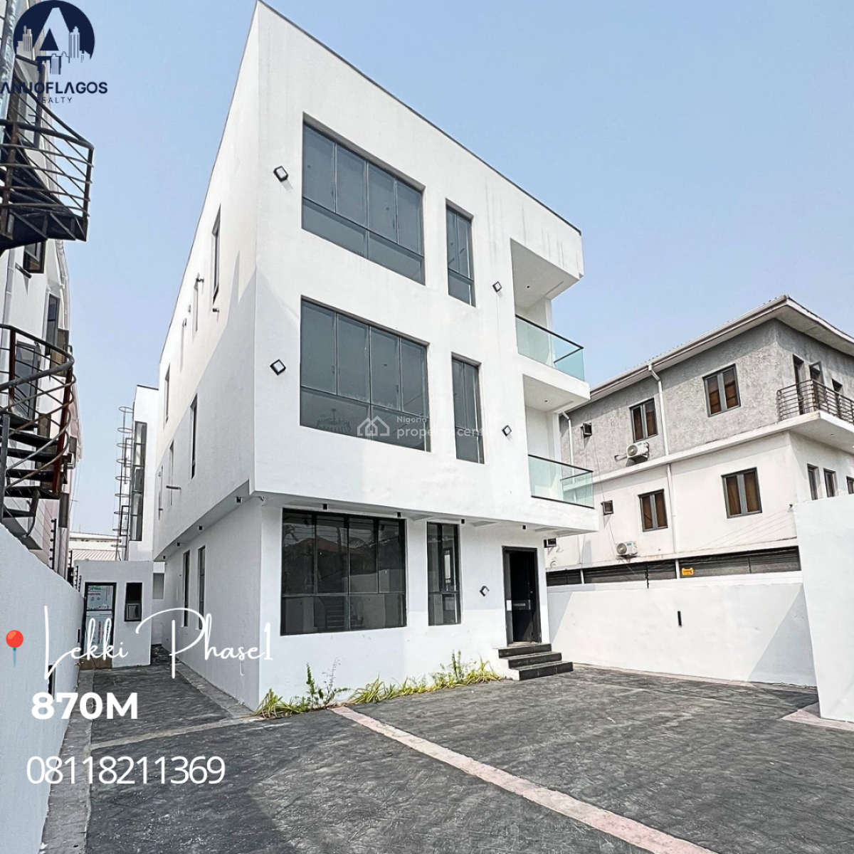 Capacious 5 Bedroom Fully Detached Duplex with Pool & Bq, Lekki Phase 1, Lekki, Lagos, Detached Duplex for Sale