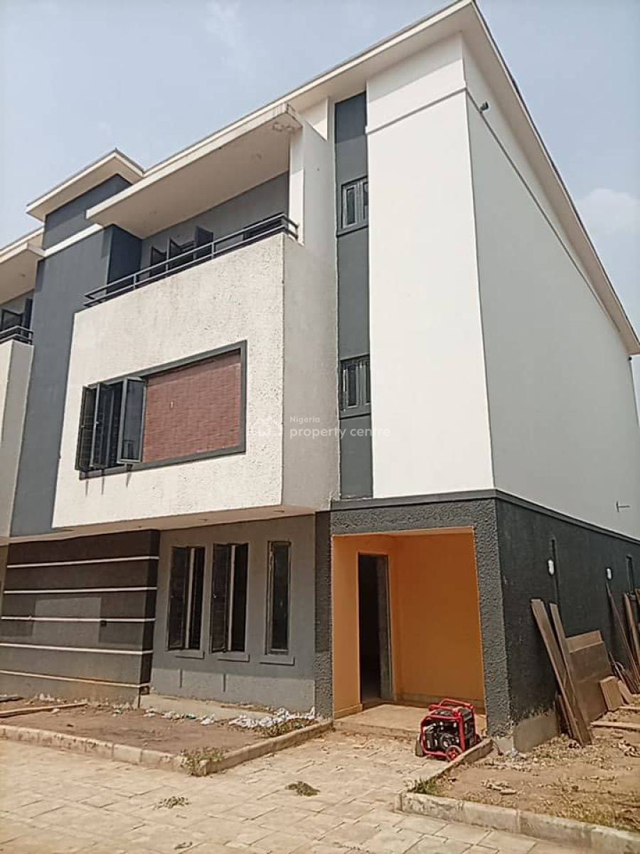 Newly and Luxury Finished 4 Bedroom Terrace with a Room Bq, Opposite Suncity Estate, Kaura, Abuja, Terraced Duplex for Rent