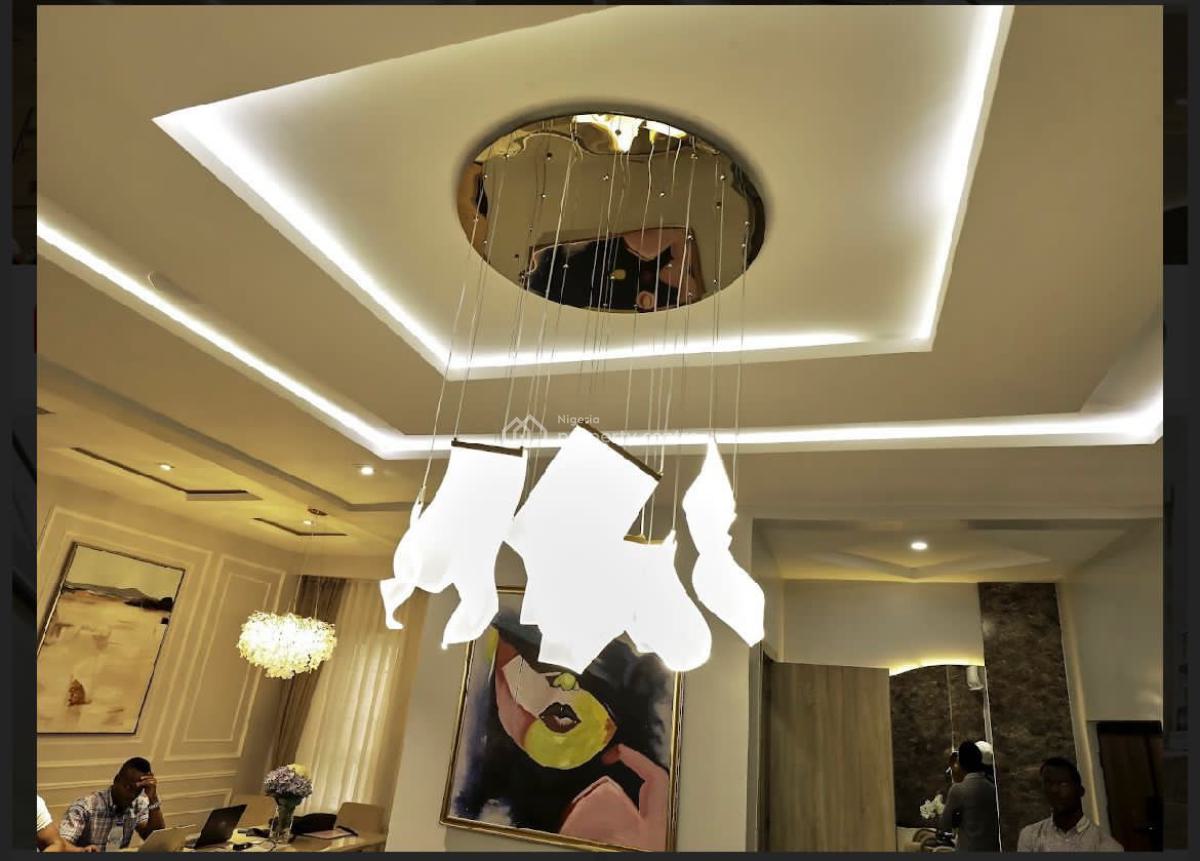 Fully Furnished 4 Bedroom Semi Detached with Bq, Osapa, Lekki, Lagos, Semi-detached Duplex for Rent