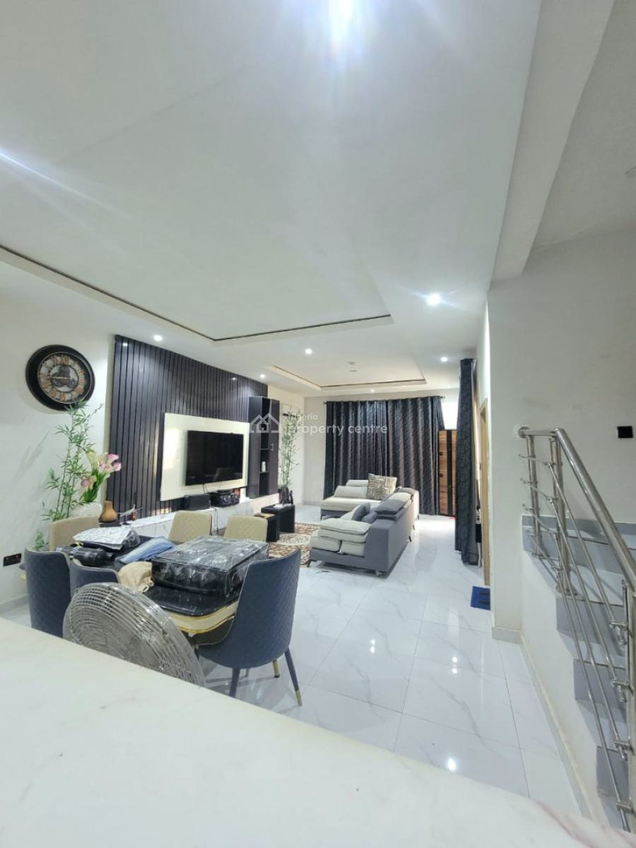 Fully Furnished and Spacious 4 Bedrooms Corner Piece Terrace, Alverton Estate Inside Ajayi Apata Besides Fara Park, Sangotedo, Ajah, Lagos, Terraced Duplex for Sale