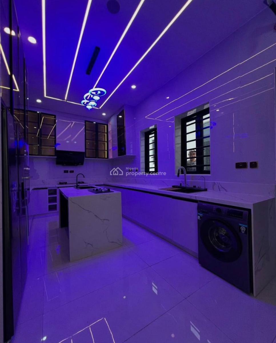 Luxury 5 Bedroom Detached Duplex with Bq & Pool in Secure Estate, Chevron Toll Gate, Lekki, Lagos, Detached Duplex for Sale