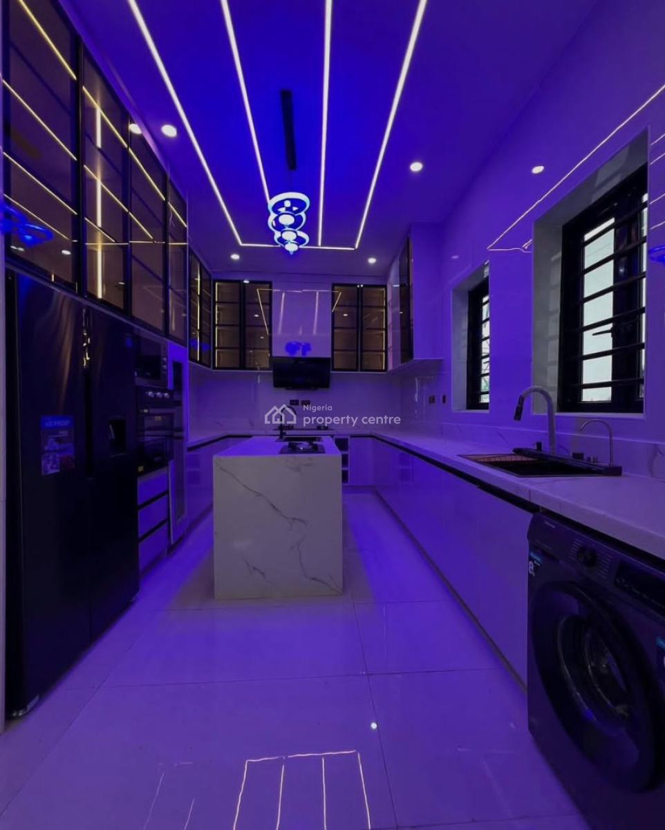 Luxury 5 Bedroom Detached Duplex with Bq & Pool in Secure Estate, Chevron Toll Gate, Lekki, Lagos, Detached Duplex for Sale