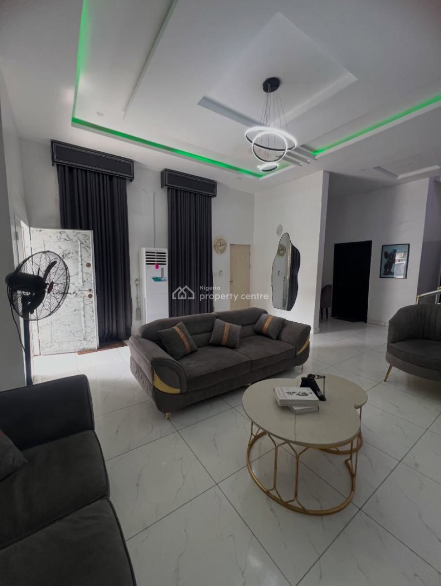 Furnished 4 Bedroom Semi Detached Duplex with Bq & Solar Inverter, Ikota, Lekki, Lagos, Semi-detached Duplex for Rent